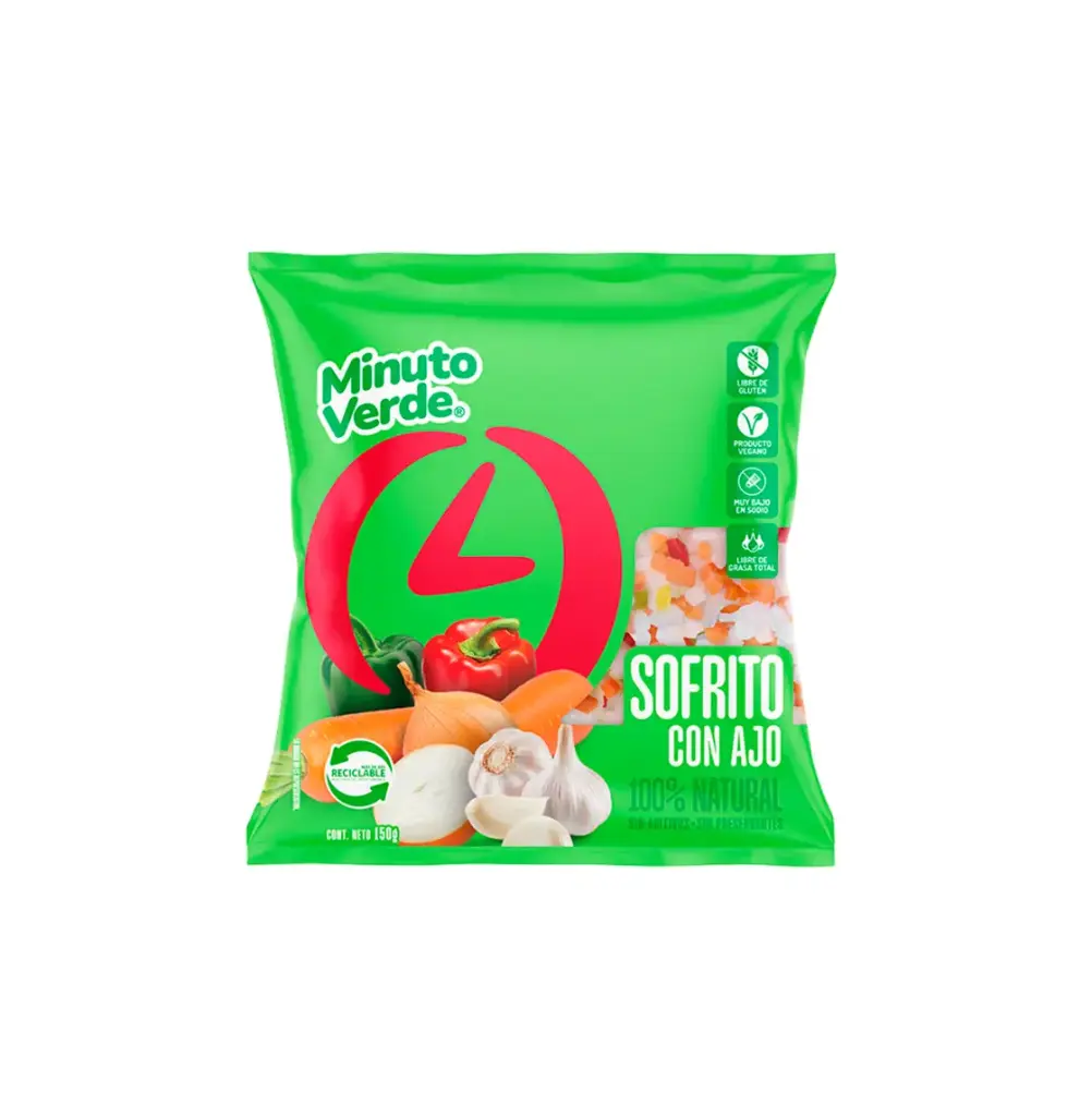 SOFRITO CON AJO 12 X 150 GR MINUTO VERDE                      