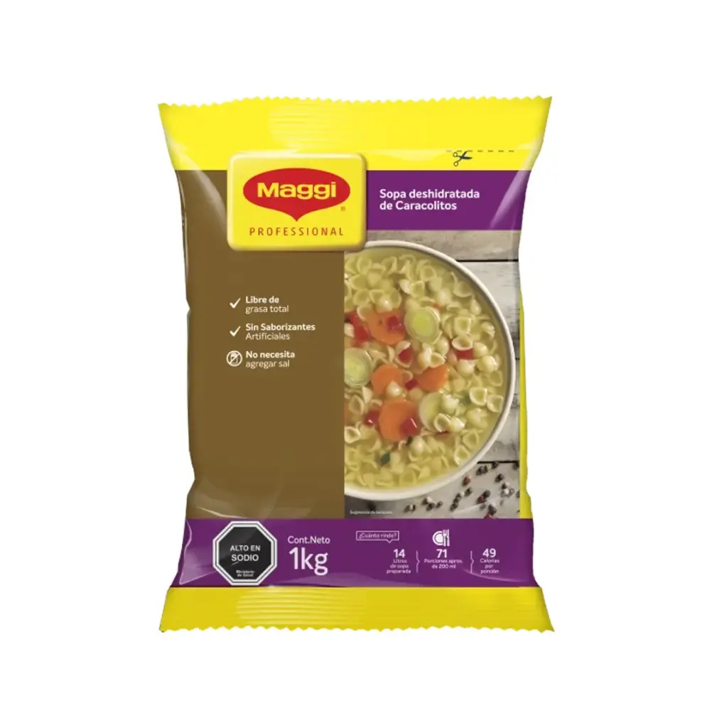 SOPA DE CARACOLITOS 10 X 1 KG MAGGI NESTLE                    