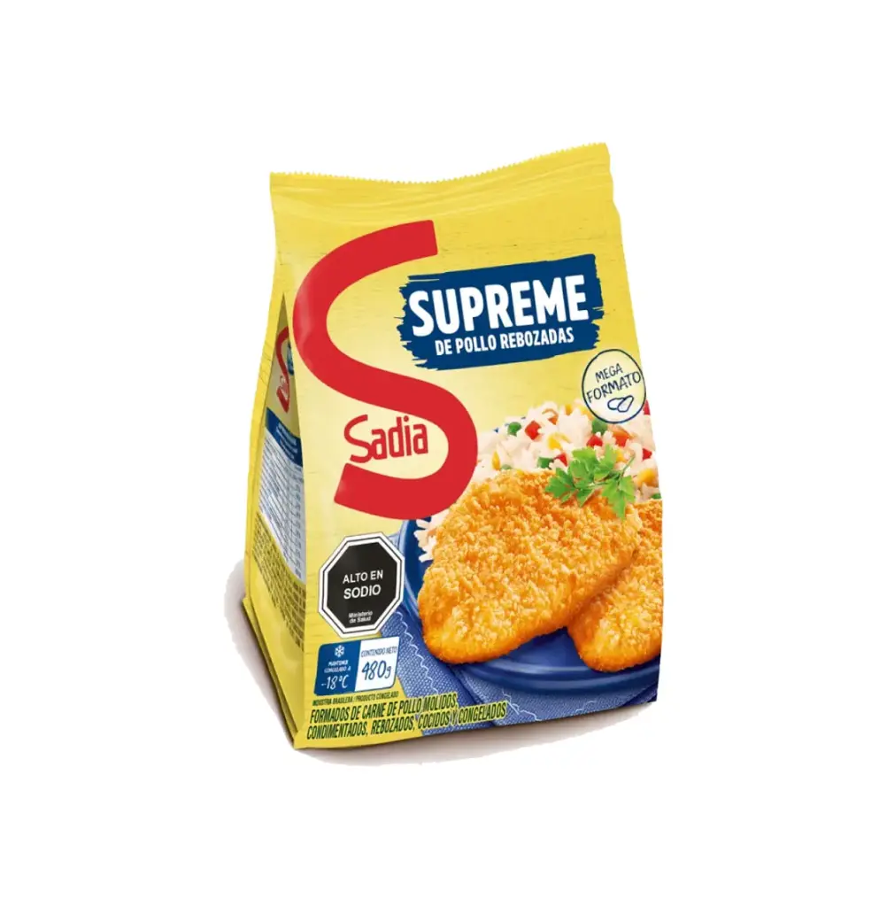 SUPREMA POLLO REBOZADA 480 GR SADIA                        