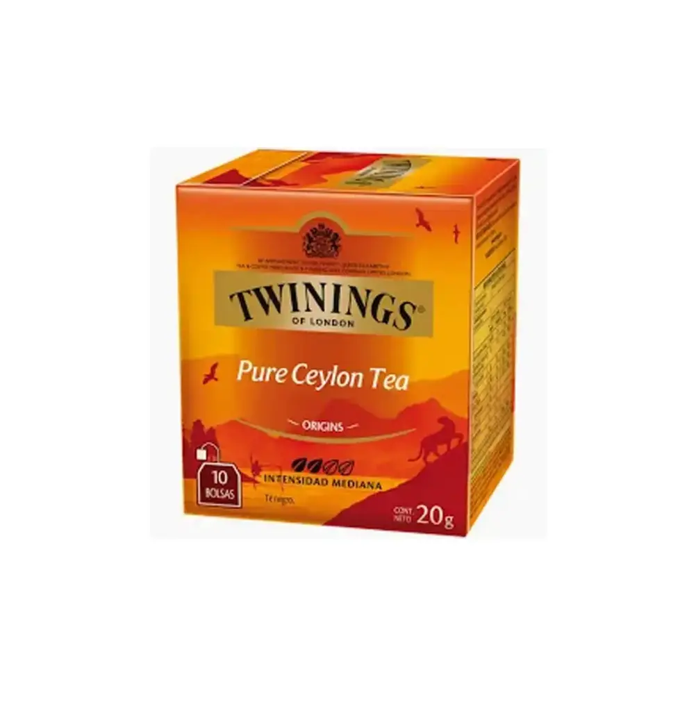 TE CEYLAN PURO 10 UN X 2 GR TWININGS                     