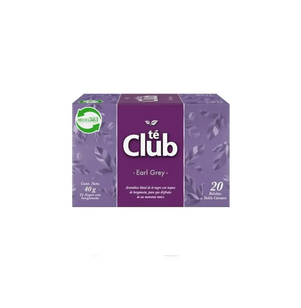 TE CLUB EARL GREY 50 X 20 BOLSITAS                            