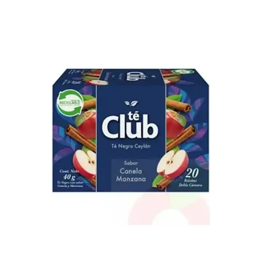 TE CLUB MANZANA CANELA 50 X 20 BOLSITAS                       