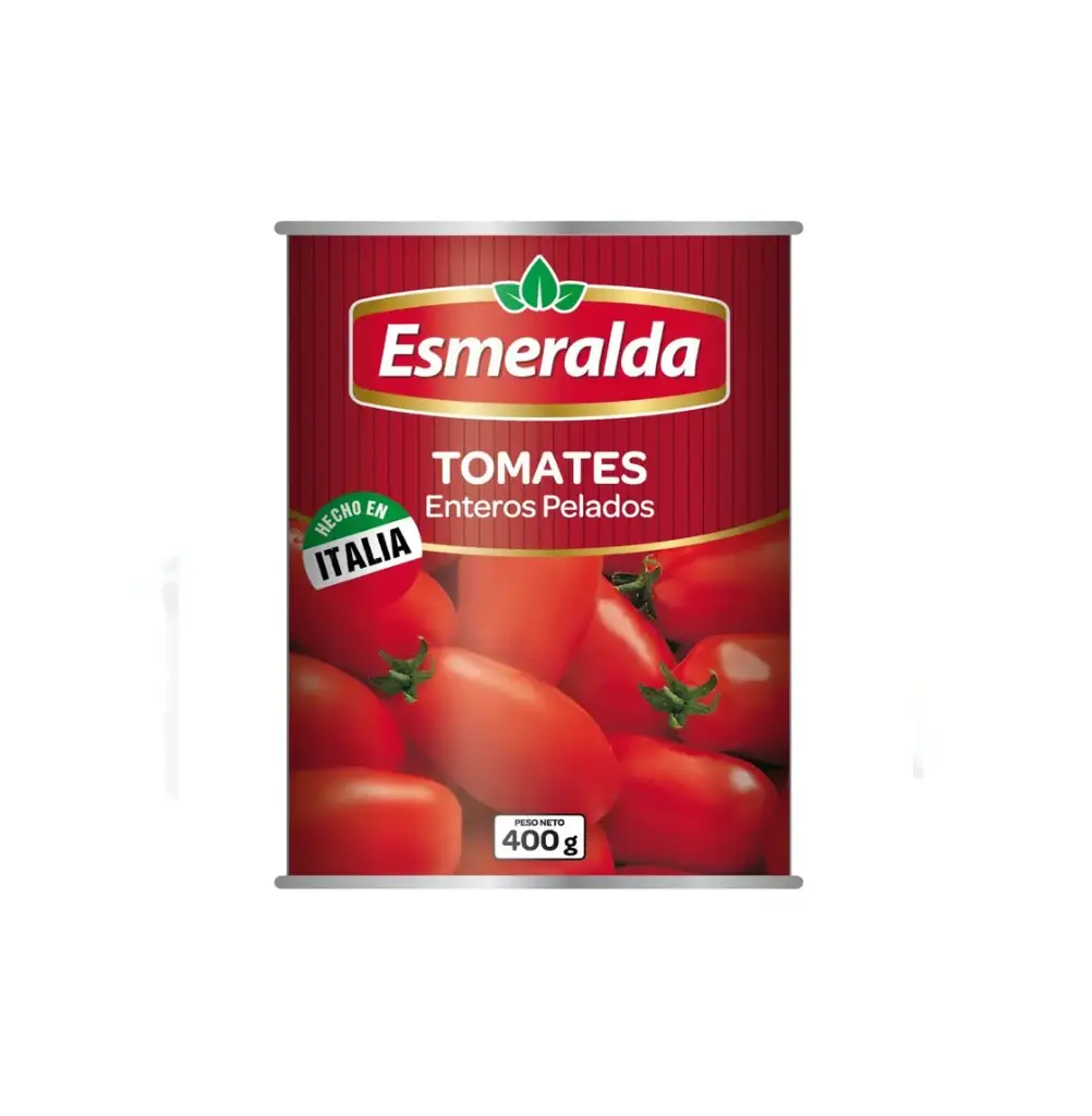 TOMATES ENTEROS PELADOS 24 X 400 GR ESMERALDA                 