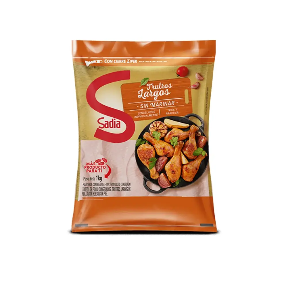 TRUTO LARGO C/HUESO Y PIEL 12 X 1 KG  (8 UN APP) SADIA        