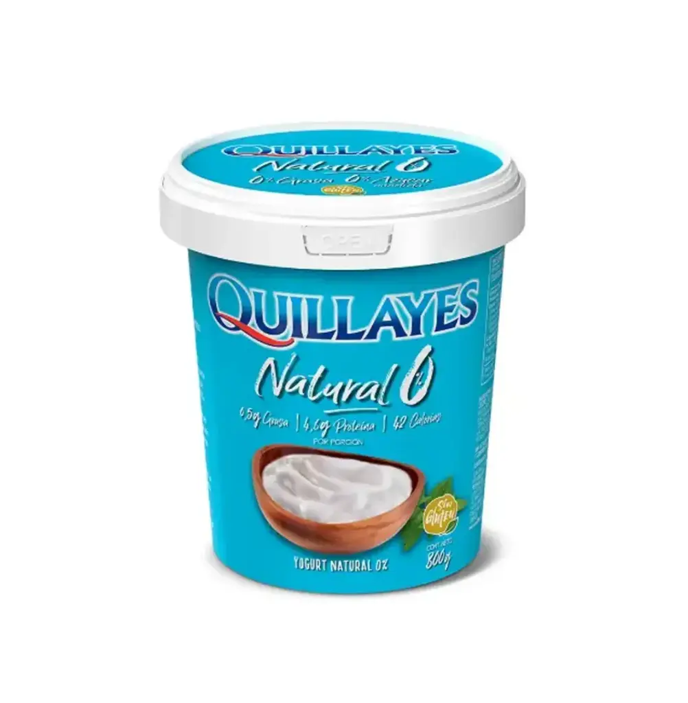YOGUR BAT NAT 0% POTE QUILLAYES 800GR                         