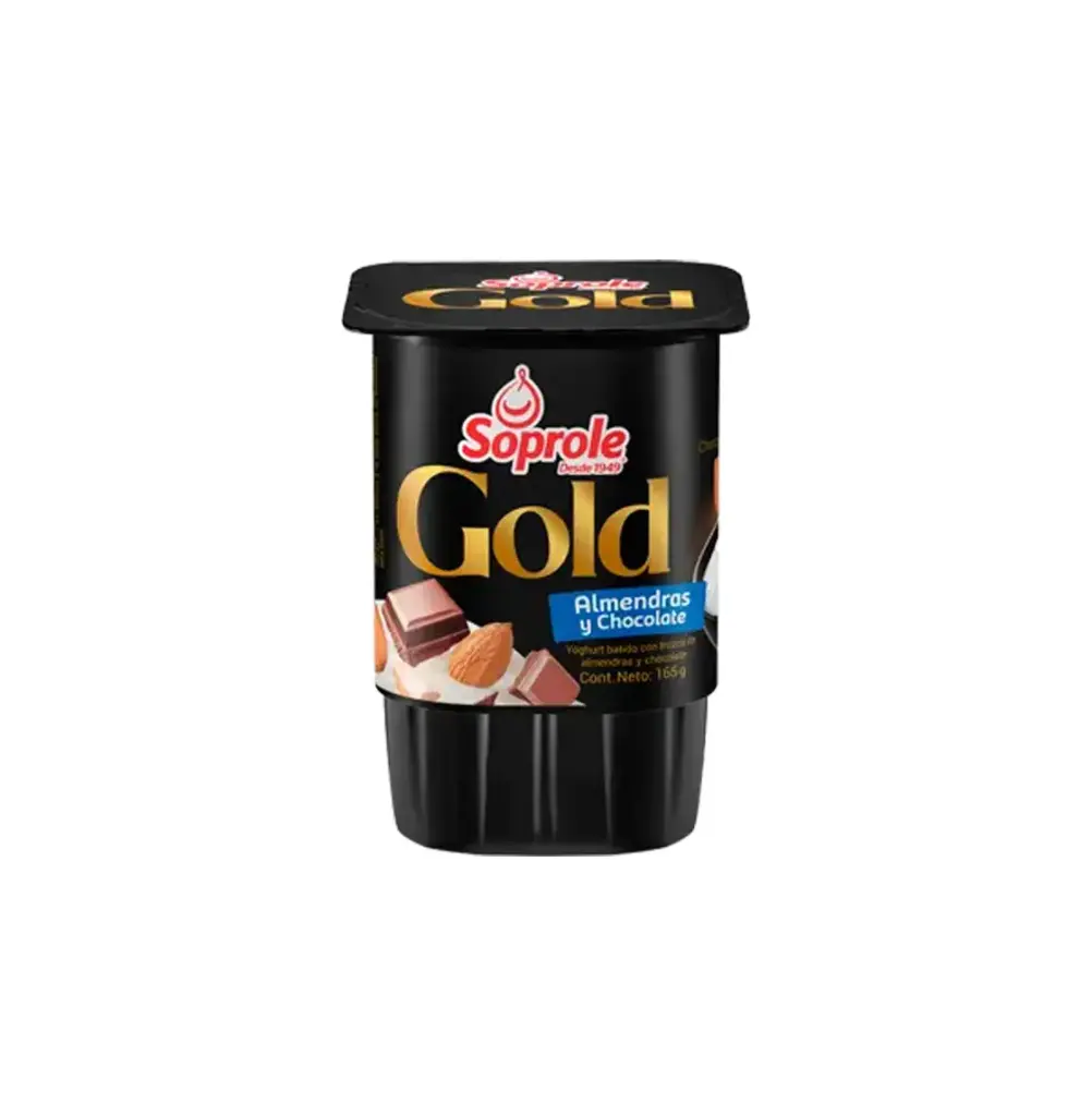 YOGUR GOLD CHOCOLATE ALMENDRA 4 X 165 GR SOPROLE              