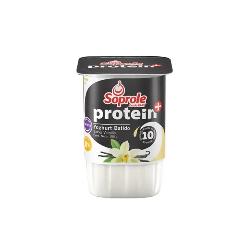 YOGUR PROTEIN SABOR VAINILLA 4 X 155 GR SOPROLE               