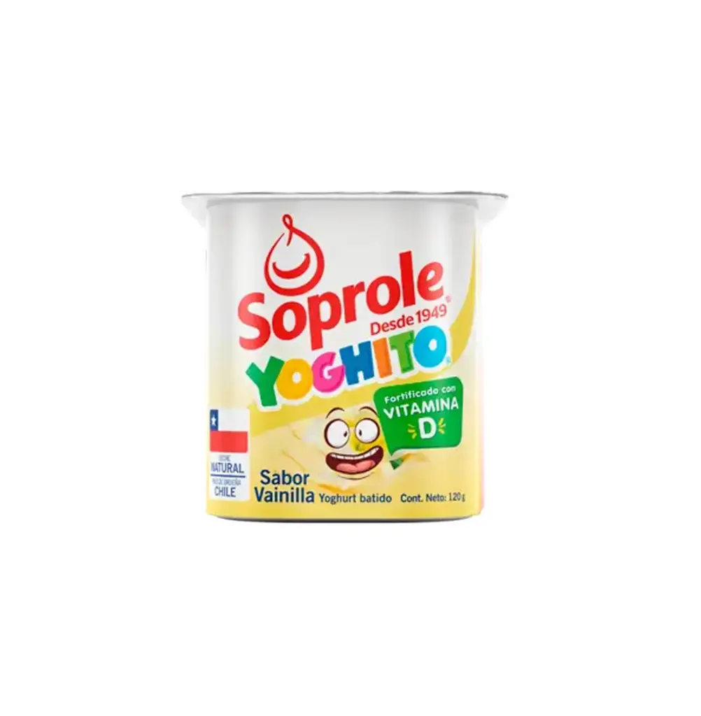 YOGUR YOGITO BATIDO VAINILLA 4 X 120 GR SOPROLE               