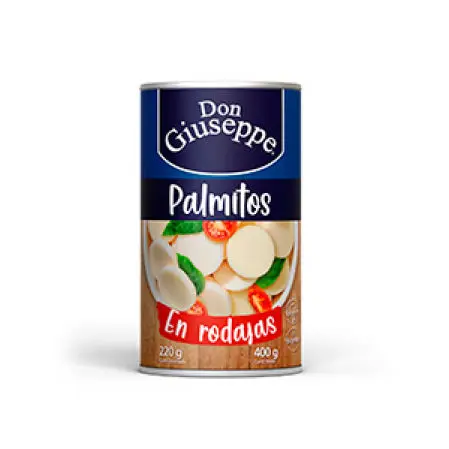 [1658B] PALMITOS EN RODAJAS 400GR. DON GIUSEPPE                       
