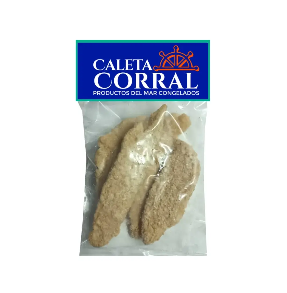 MERLUZA FILETE APANADA 20 X 500 GR CALETA CORRAL              