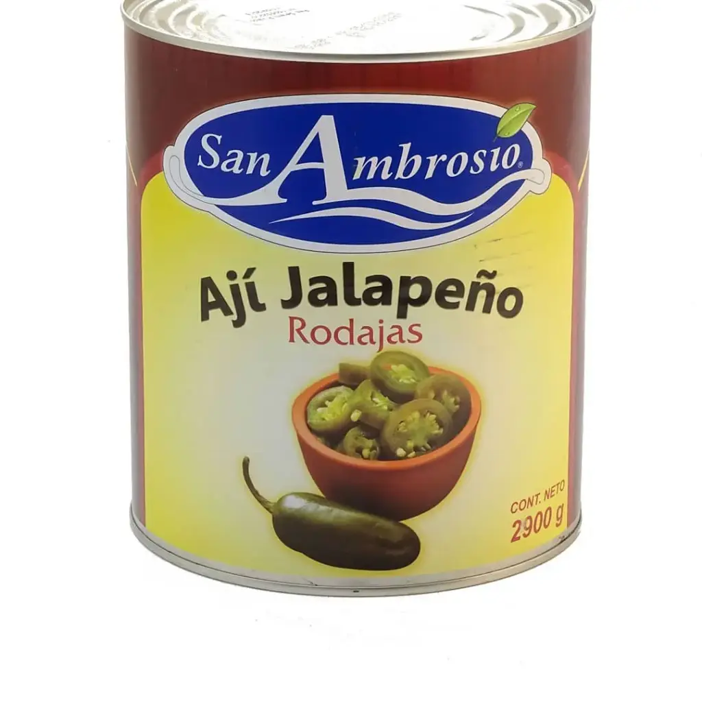 AJI JALAPEÑO RODAJAS 6 X 2.9 LT SAN AMBROSIO                  