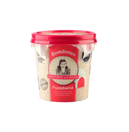 [5322] BOMBON HELADO ARTESANAL FRAMBUESA 9*182 GR EMPORIO LA ROSA    