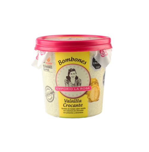 [5323] BOMBON HELADO ARTESANAL VAINILLA CROC PIST 9*182 GR EMPORIO   