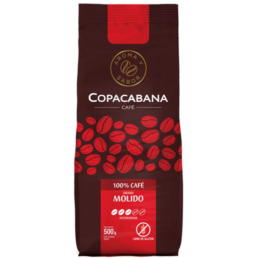 [1444] CAFE MOLIDO 10 X 500 GR COPACABANA ROBUSTA                    