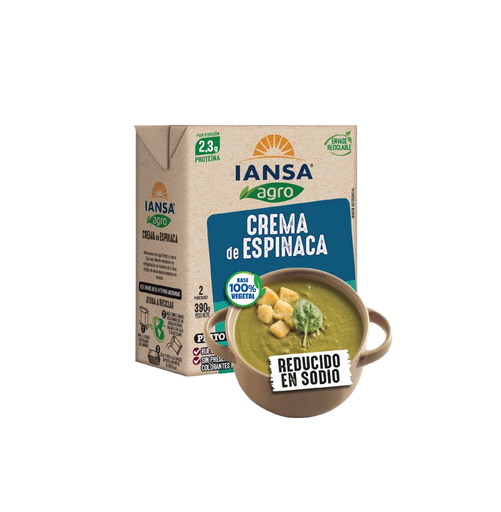 [459] CREMA ESPINACA 12 X 390 CC PLATOLISTO IANSA                   
