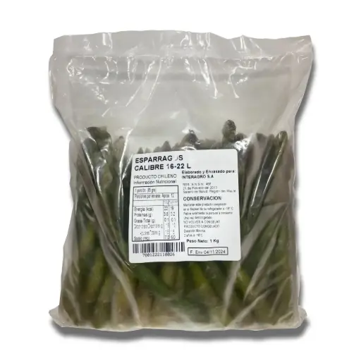 [2095] ESPARRAGOS CALIBRE 16/22 - 5 X 1 KG INTERAGRO                 