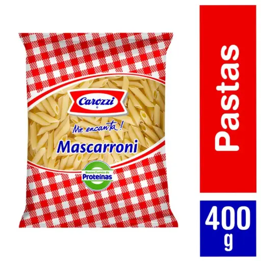 [1567] FIDEOS MASCARRONI 400 GR CAROZZI               