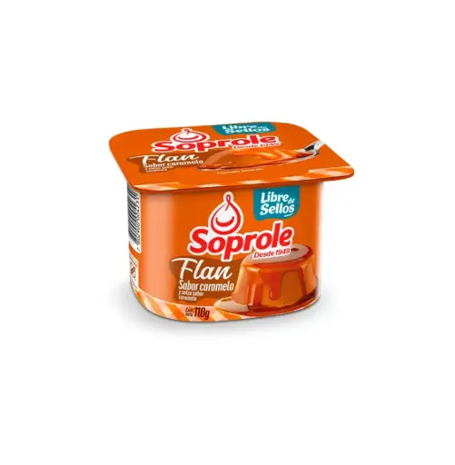 [7034] FLAN CARAMELO 4 X 120 GR SOPROLE                              