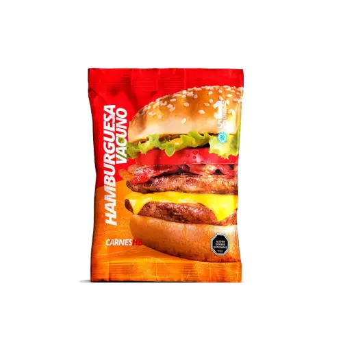 [3763] HAMBURGUESA VACUNO 60 X 50 GR FLOW PACK HB                    