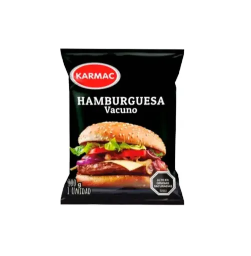 [3752] HAMBURGUESA VACUNO KARMAC 100GR                            