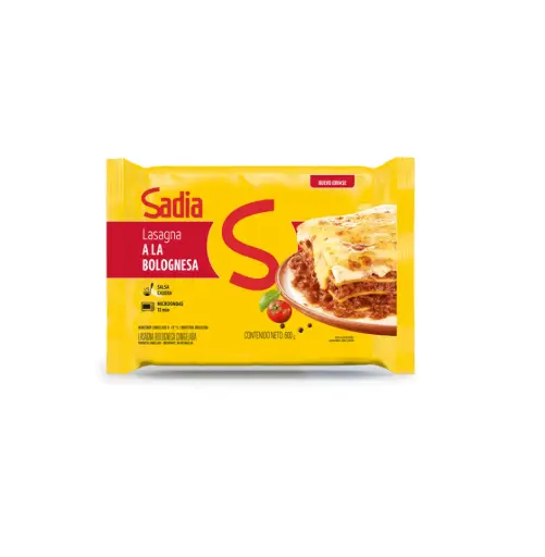 [4700] LASAGNA BOLOGNESA 6 X 600 GR SADIA                            