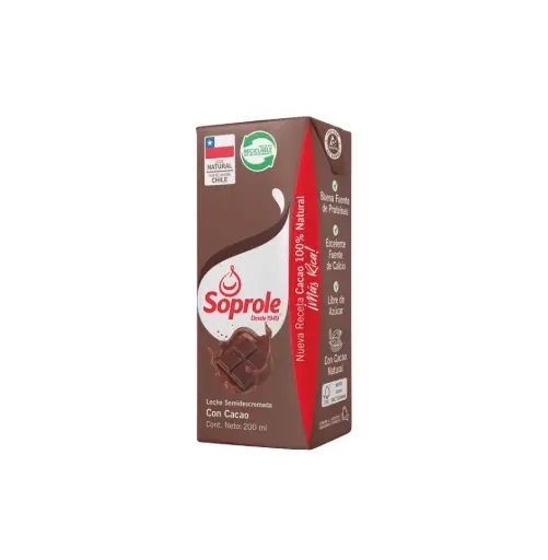 [7012] LECHE CHOCOLATE 6 X 200 ML SOPROLE                            