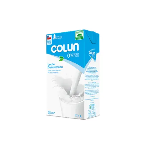 [3917] LECHE DESCREMADA 12 X 1 LT COLUN                              