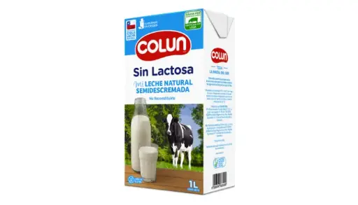 [3973] LECHE SEMIDESCREMADA S/LACTOSA C/TAPA 12 X 1 LT COLUN         