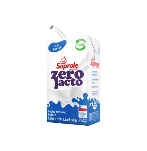 [7009] LECHE ZEROLACTO ENTERA 12 X 1 LT SOPROLE                      