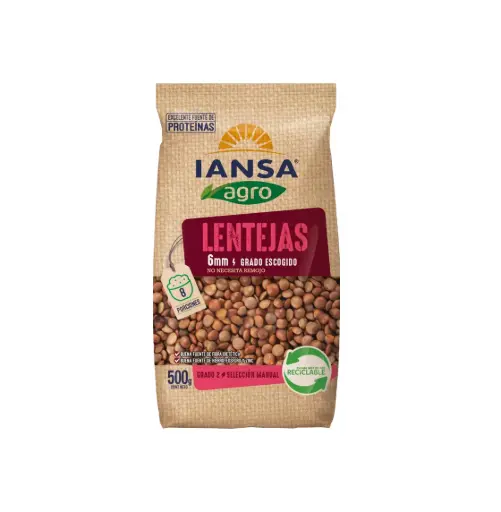 [442] LENTEJAS 6 MM 500 GR IANSA                                