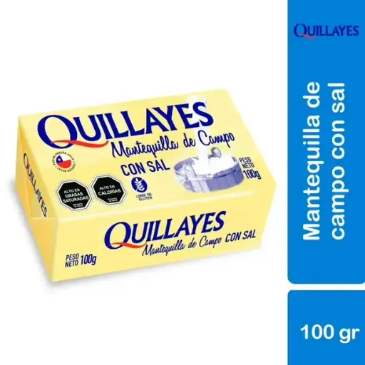 [7516] MANTEQUILLA C/SAL QUILLAYES 10X100GR                          