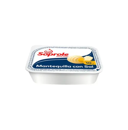[7024] MANTEQUILLA MINI POTE 144 UN X 10 GR SOPROLE                  