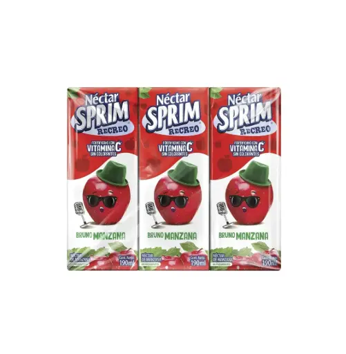 [1431] PACK NECTAR SPRIM MANZANA 8X3X190M                            