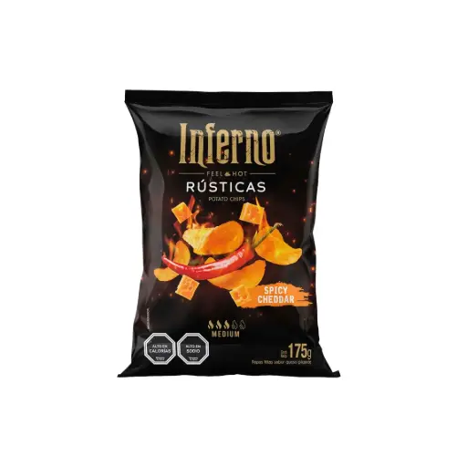 [1901] PAPAS FRITAS RUSTICAS INFERNO 12 X 175 GR                     