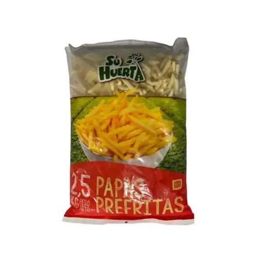 [2550] PAPAS PREFRITAS 07 MM FINA 4*2,5 KG SU HUERTA                 