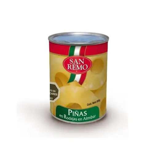 [1437] PIÑA EN RODAJA 24X565 GRS SAN REMO                            