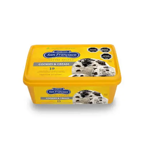 [4077] POSTRE COOKIES & CREAM 3 X 1 LT SAN FRANCISCO   