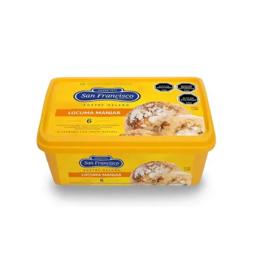 [4018] POSTRE LUCUMA MANJAR 3 X 1 LT SAN FRANCISCO     