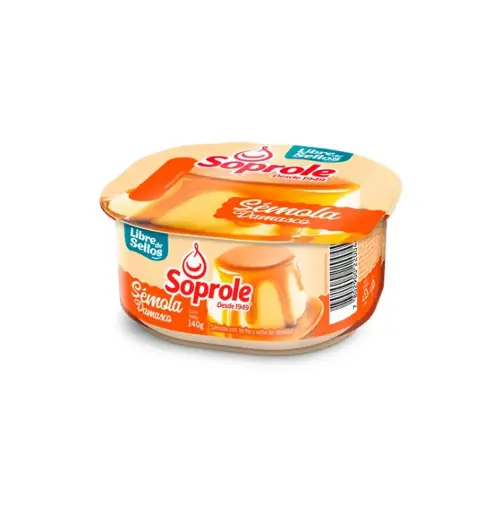 [7094] POSTRE SEMOLA C/DAMASCO 4 X 140 GR SOPROLE                    