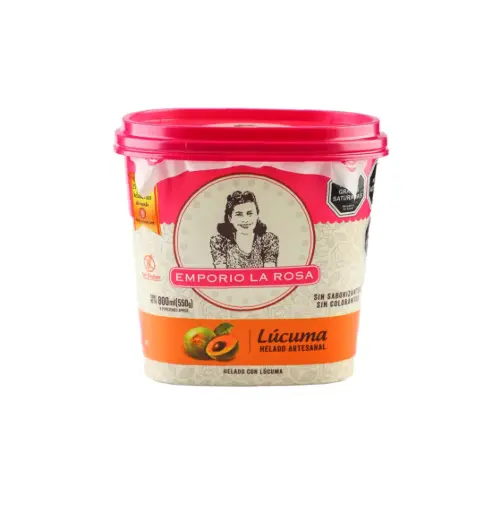 [5303] POTE HELADO ARTESANAL LUCUMA 6*550 GR EMPORIO LA ROSA