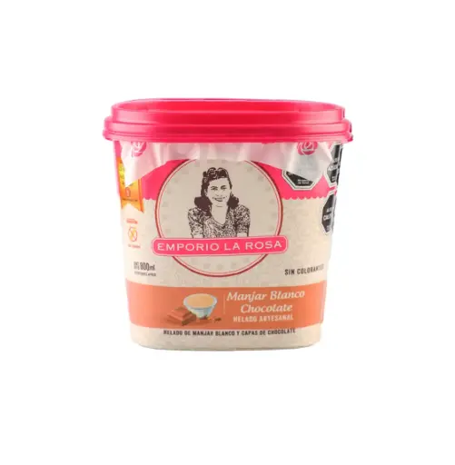[5314] POTE HELADO ARTESANAL MANJAR BLANCO CHOC 6*550 GR EMPORIO LA ROSA