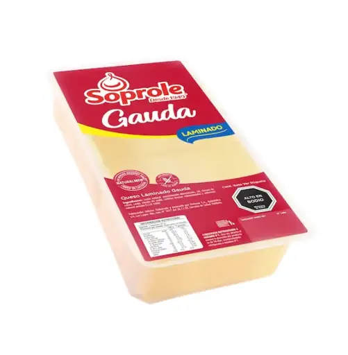 [7218] QUESO GAUDA 72 LAMINAS 2.2 KG APP SOPROLE                     