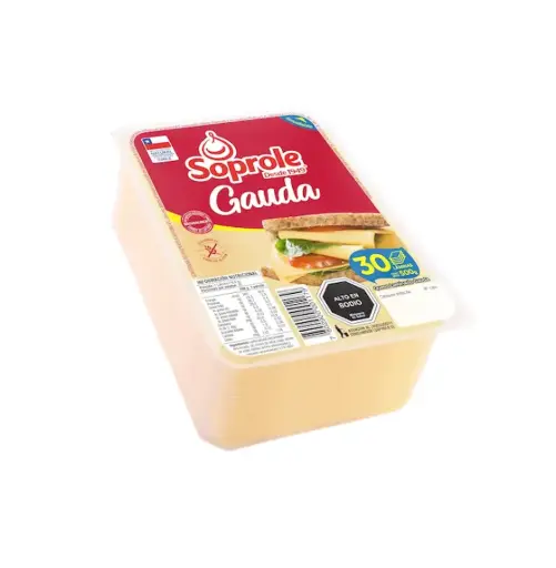 [7219] QUESO GAUDA LAMINADO 500GR. SOPROLE