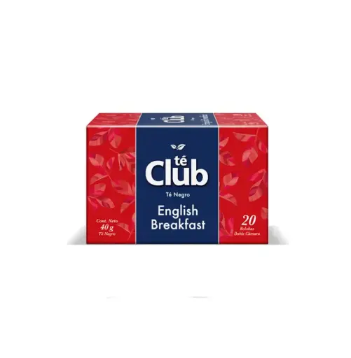 [1827] TE CLUB ENGLISH BREAKFAST 50 X 20 BOLSITAS                    