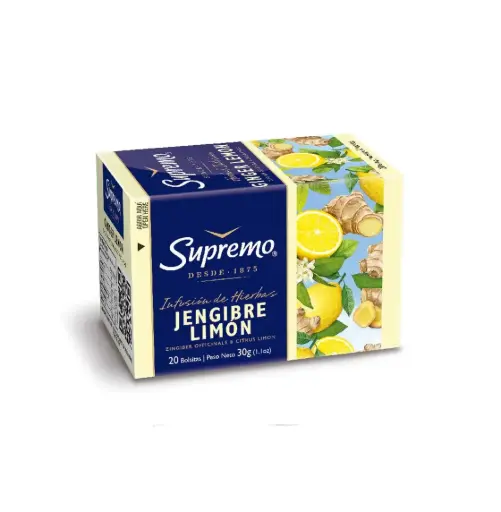 [1862] TE CLUB LIMON GENGIBRE 50 X 20 BOLSITAS                       