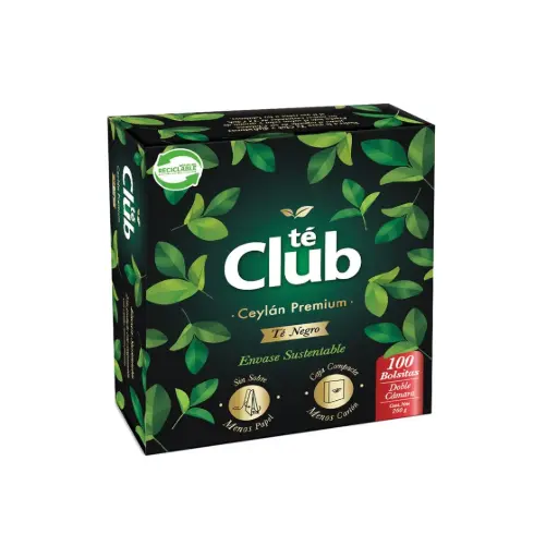 [1853] TE CLUB PREMIUM SUSTENTABLE 10 X 100 BOLSITAS                 