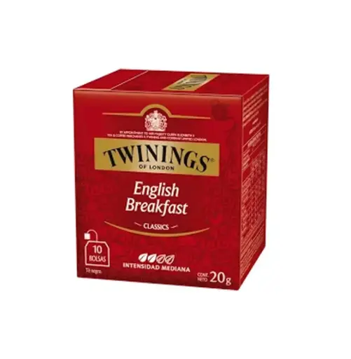 [1508] TE ENGLISH BREAKFAST 10 UN X 2 GR TWININGS               