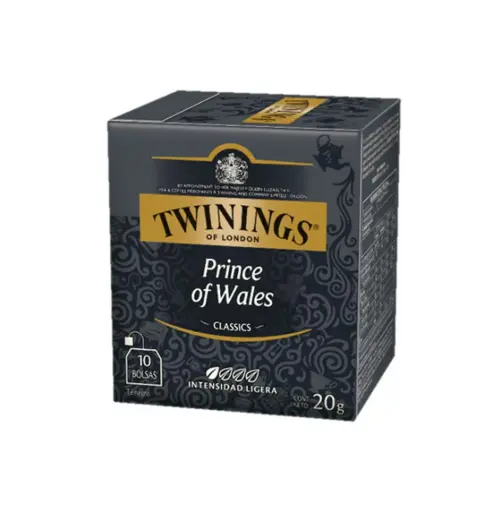 [1626] TE PRINCE OF WALES 10 UN X 2 GR TWININGS                 
