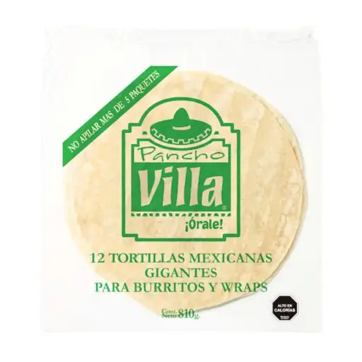 [1502] TORTILLAS WRAPS 12 UN PANCHO VILLA        