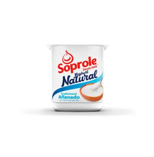 [7167] YOGUR BATIDO NATURAL 4 X 155 GR SOPROLE                       